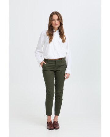 b.young - Slimfit Pantalón en verde: frente
