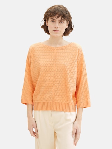 Pull-over TOM TAILOR en orange : devant