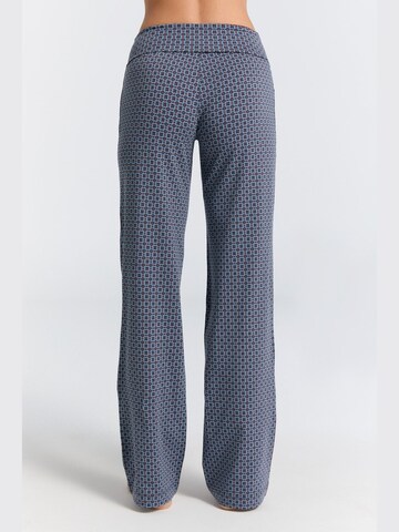 Leela COTTON Wide leg Pants 'Damen Bio-Baumwoll Komforthose' in Blue