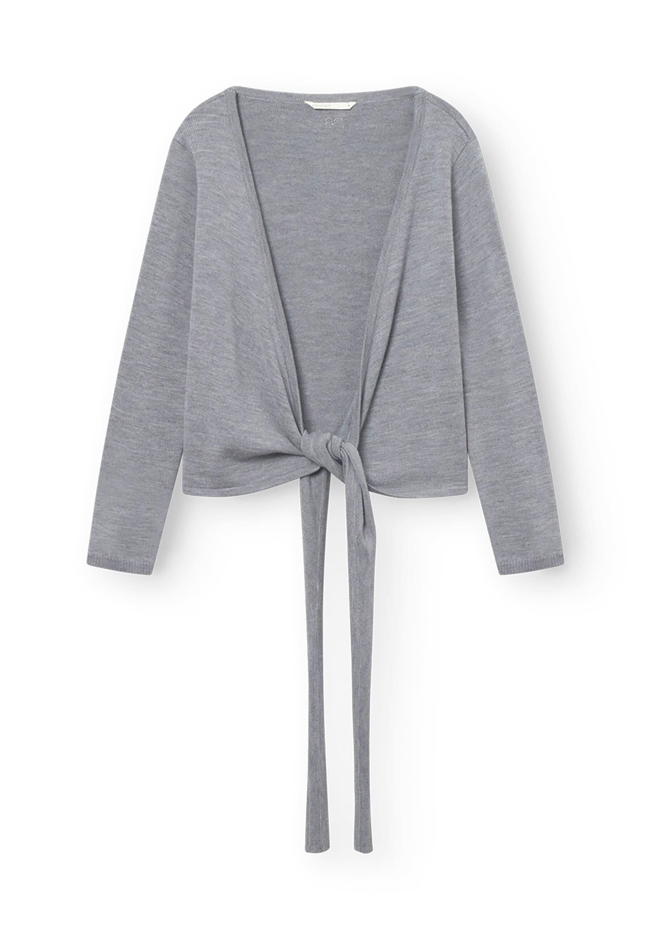 rethinkit studios Knit cardigan 'Keep Me' in Grey: front