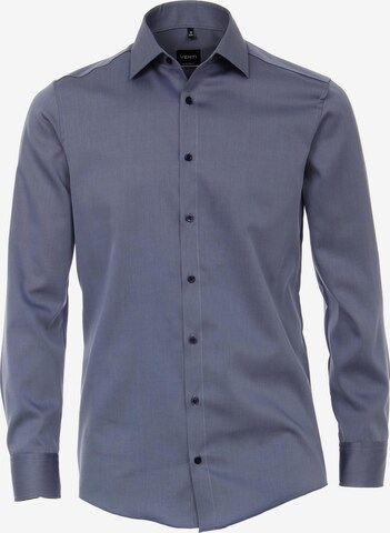 VENTI Button Up Shirt in Blue: front