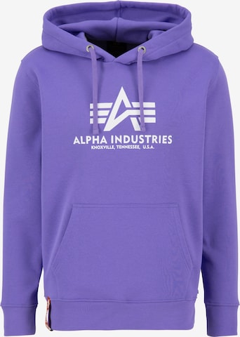 ALPHA INDUSTRIES Sweatshirt in Lila: predná strana