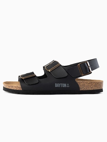 Bayton Sandal in Black: front