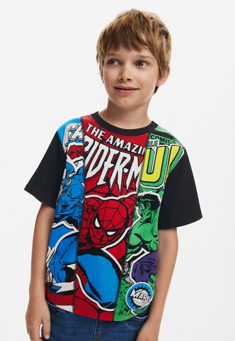 Desigual Tričko 'Marvel™' - Čierna: predná strana