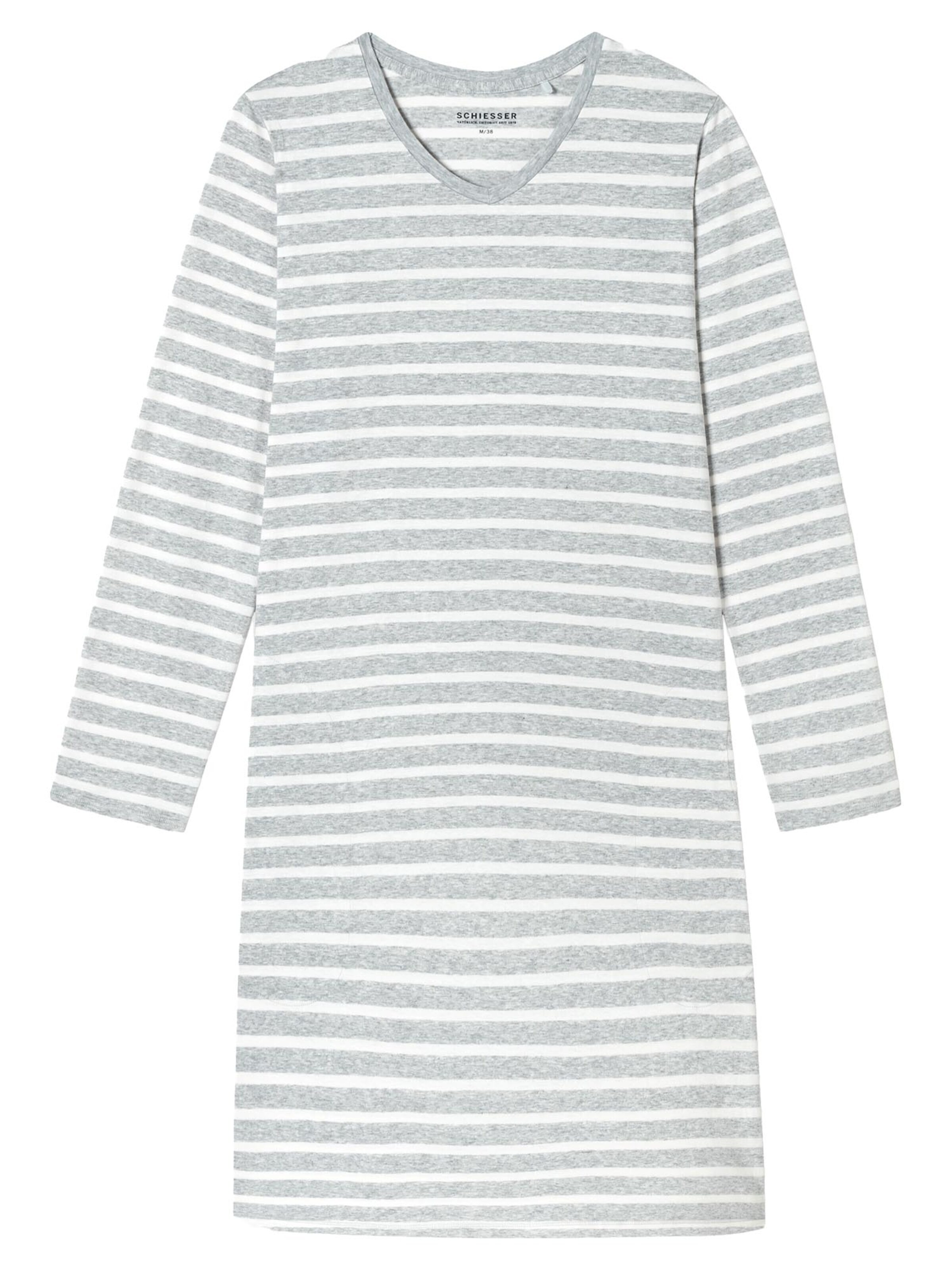 SCHIESSER Nightgown 'Casual Essentials' in Grey: front