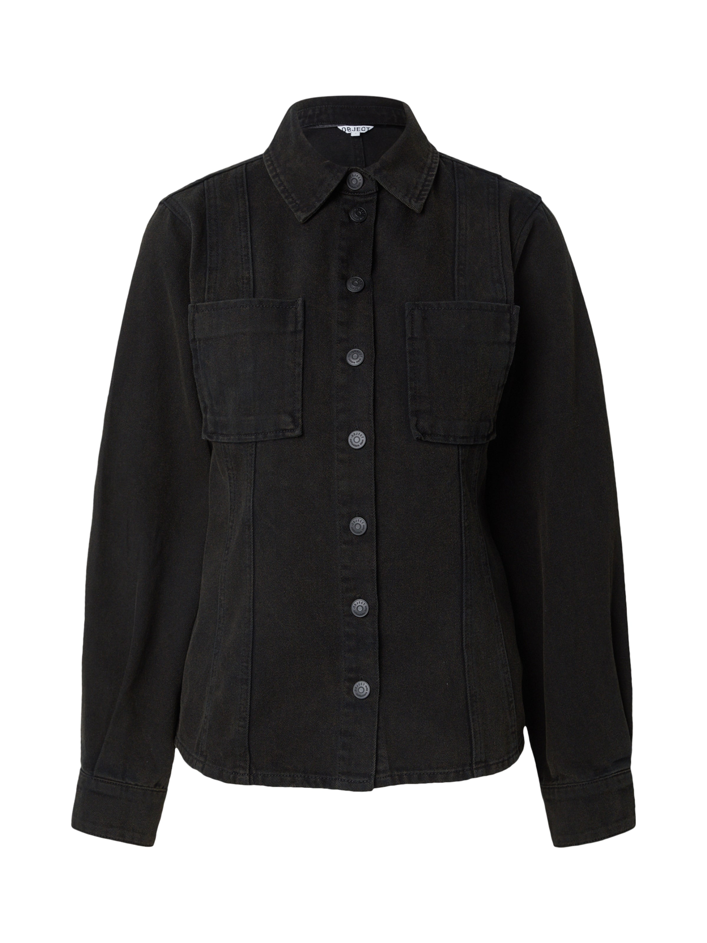 OBJECT Блуза 'OBJKamata' в черно: отпред