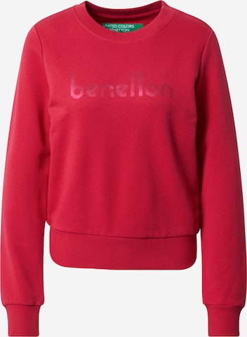 UNITED COLORS OF BENETTON Sweatshirt in Red: front