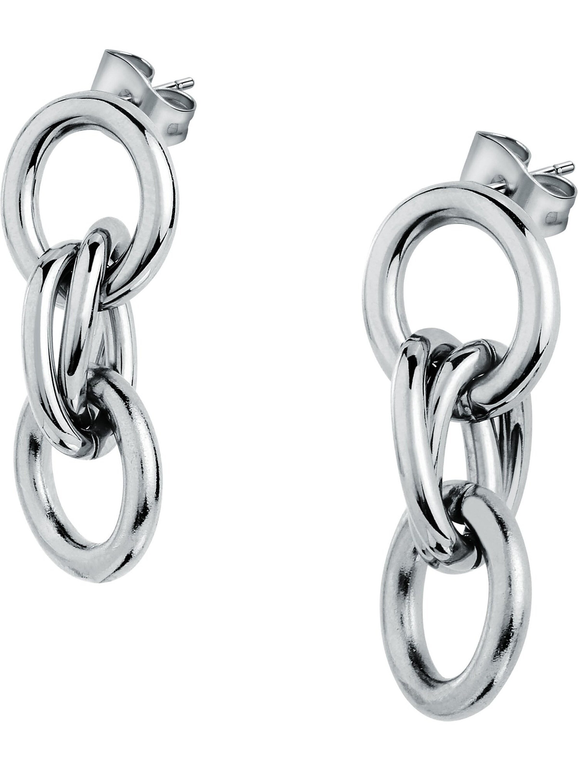 CHRIST Earrings in Silver: front