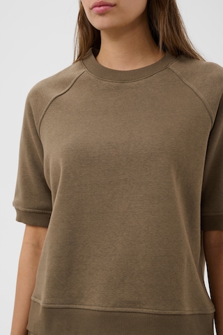 SOAKED IN LUXURY Sweatshirt in Brown