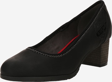 Pumps de la s.Oliver pe negru: față