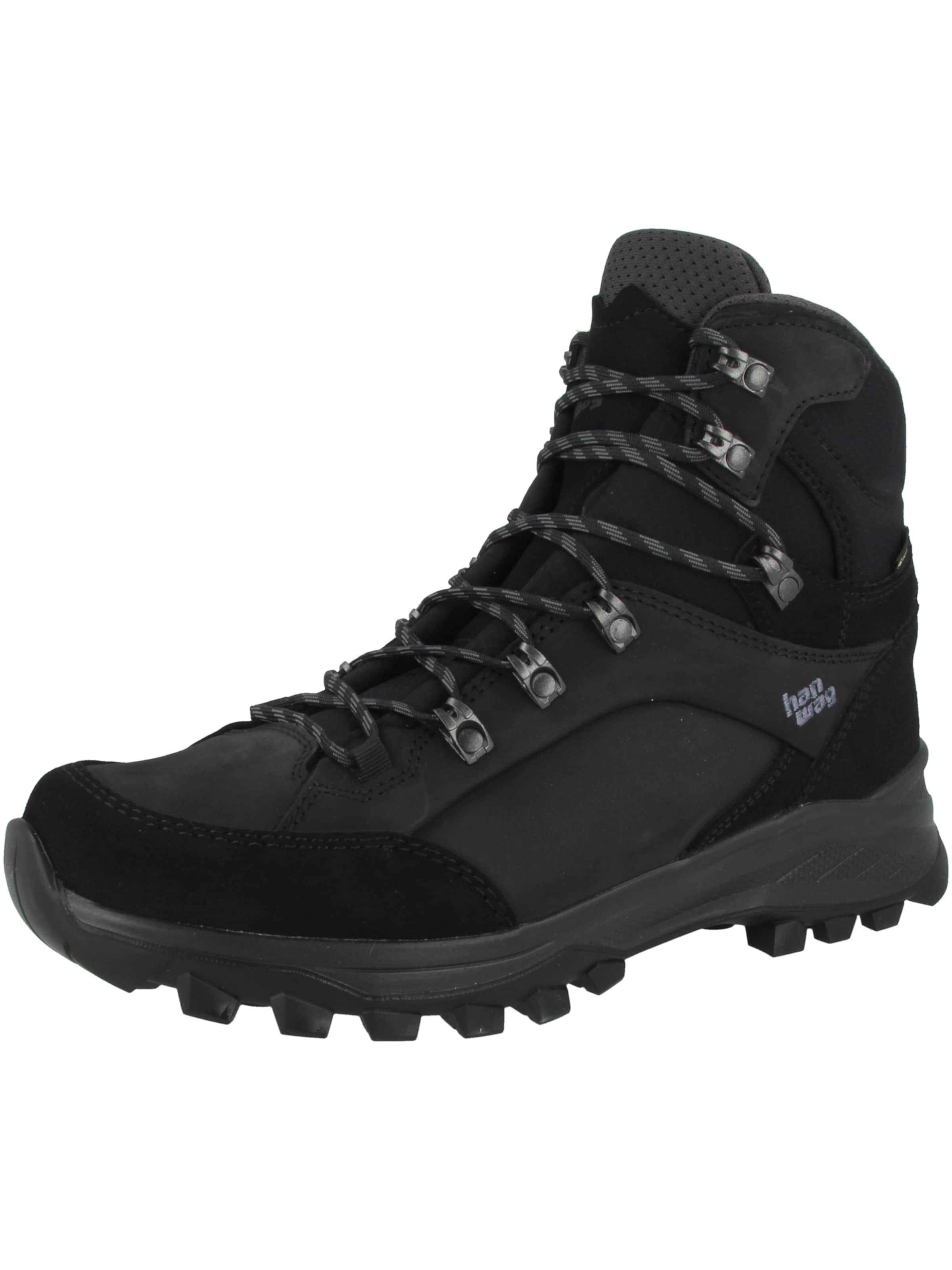 HANWAG Veterboots 'Banks GTX' in Zwart: voorkant