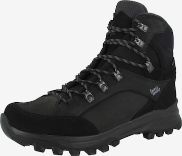 HANWAG Lace-Up Boots 'Banks GTX' in Black: front