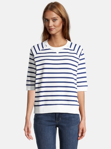 salzhaut Sweatshirt in Wit: voorkant