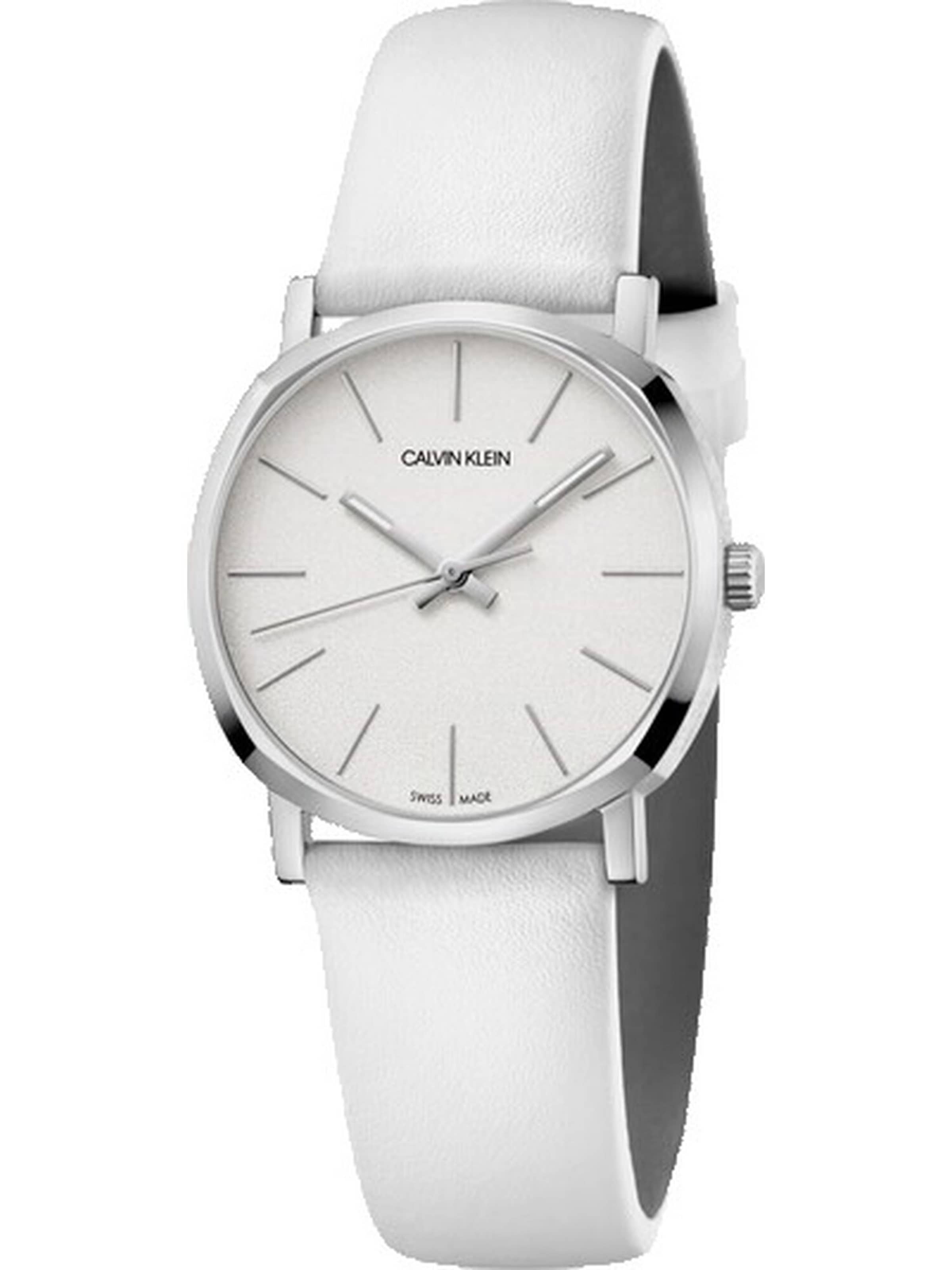 Calvin Klein - Uhren Quarzuhr K8Q331L2 Swiss Made in Weiß: Vorderseite