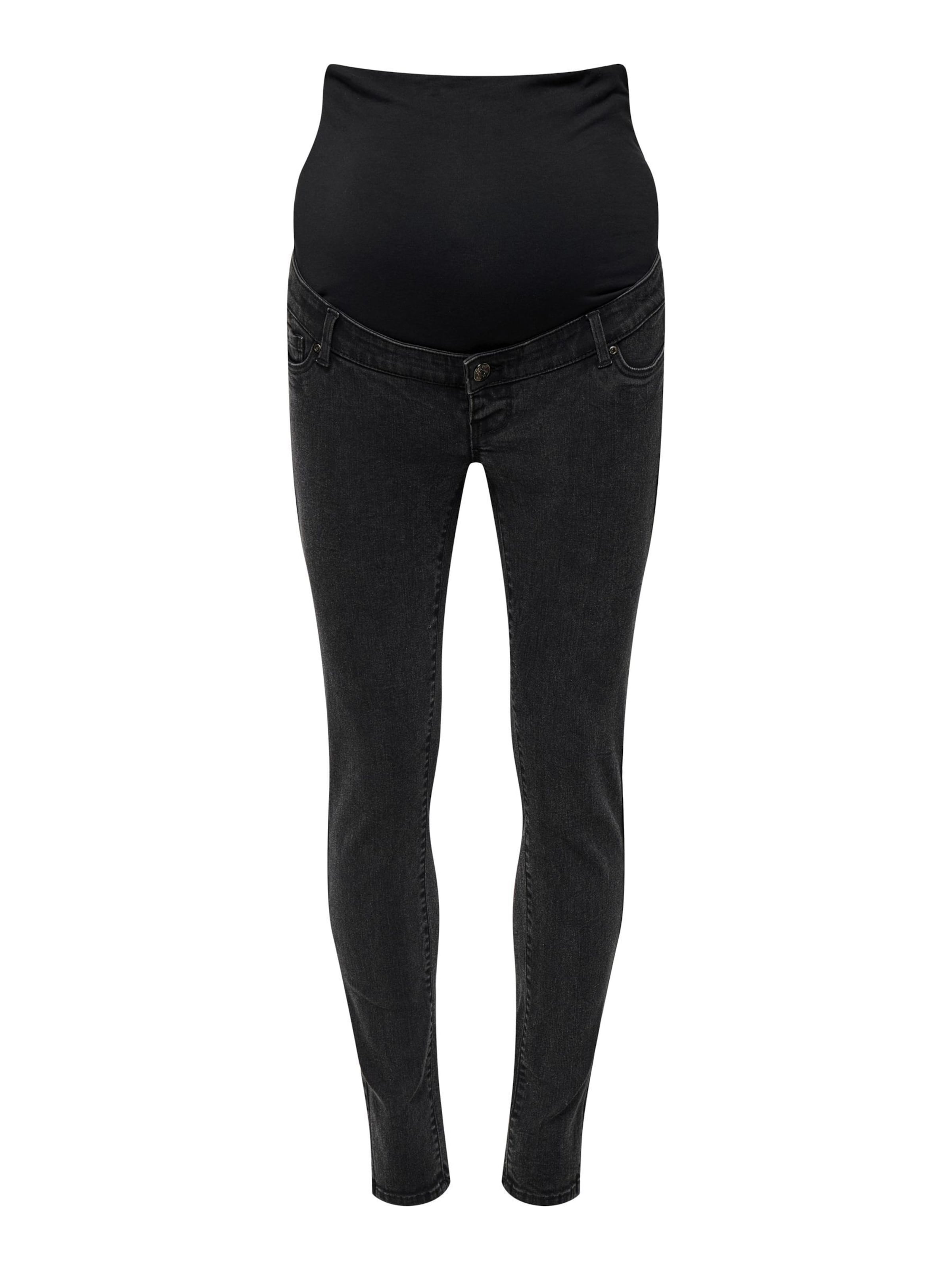 Only Maternity Jeans in Black: front