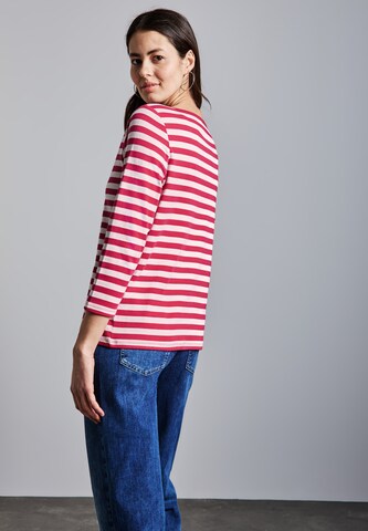 STREET ONE Gestreiftes Shirt in Pink