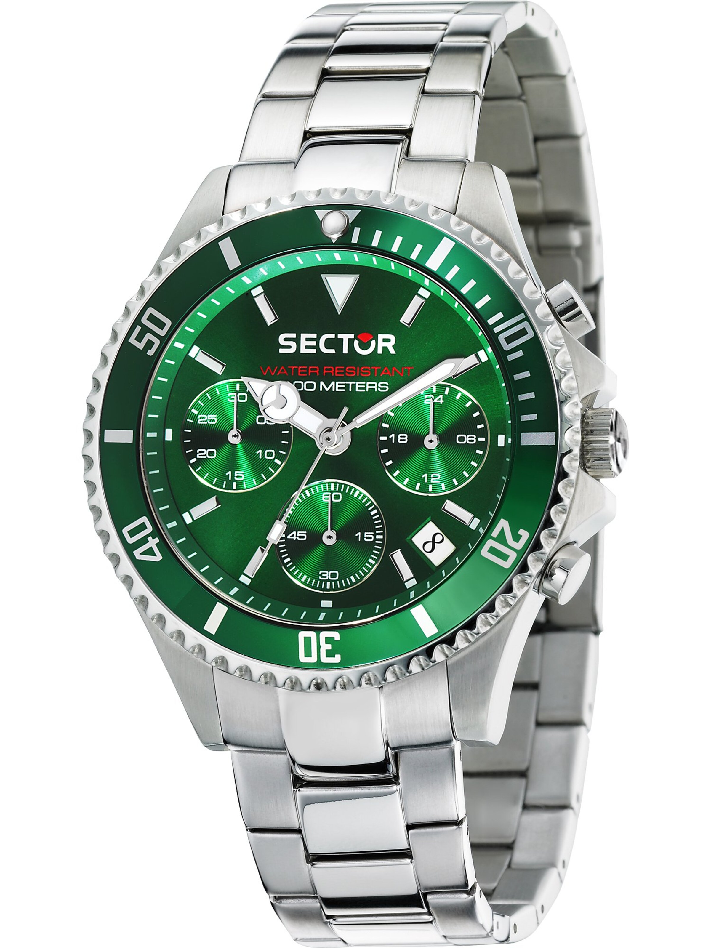 SECTOR Analog Watch in Green: front