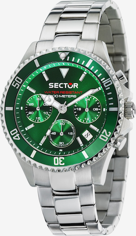 SECTOR Analog Watch in Green: front