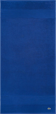 LACOSTE Shower Towel 'L LE CROCO' in Blue: front