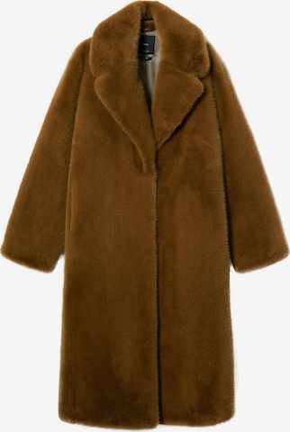 Cappotto invernale 'Chilly' di MANGO in marrone: frontale