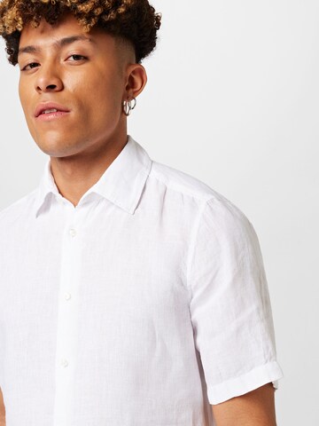 BOSS Regular fit Button Up Shirt 'Rash' in White