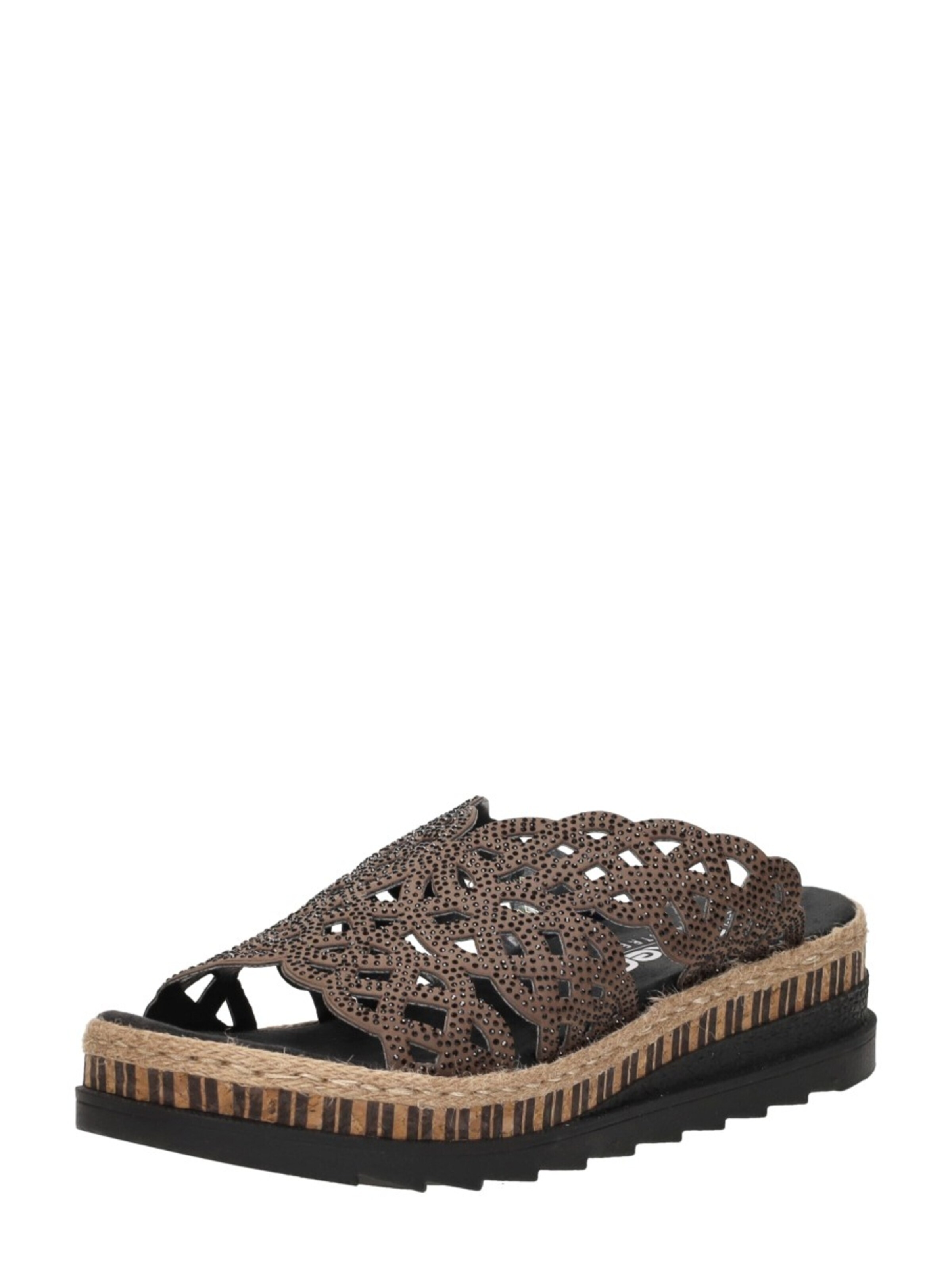Rieker Slipper 'Open Teen' in Brown
