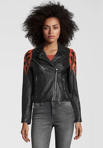 BUFFALO Between-Season Jacket 'BE Hot' in Black: front