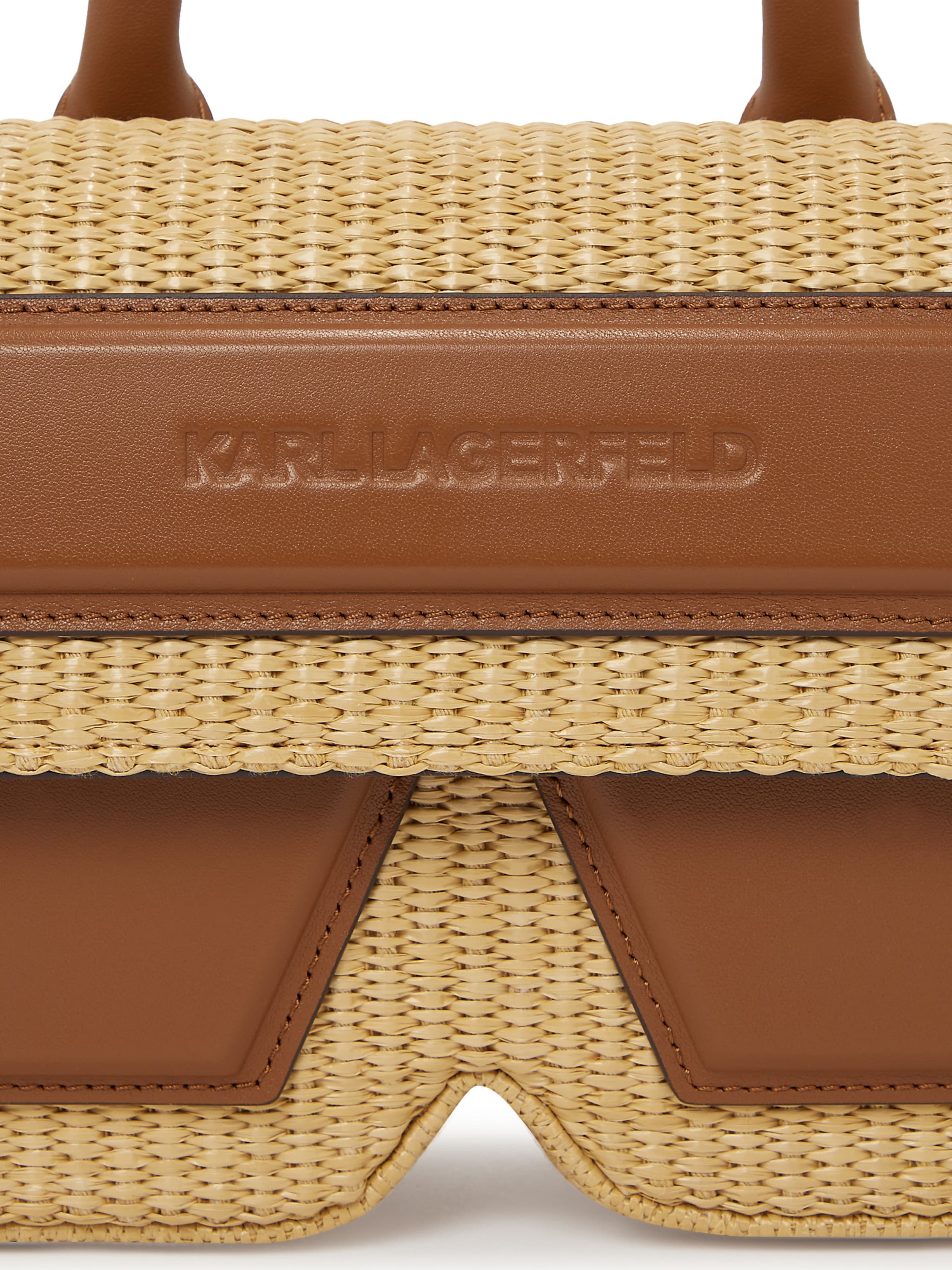 Karl Lagerfeld - Bolso de hombro 'Ikon' en beige