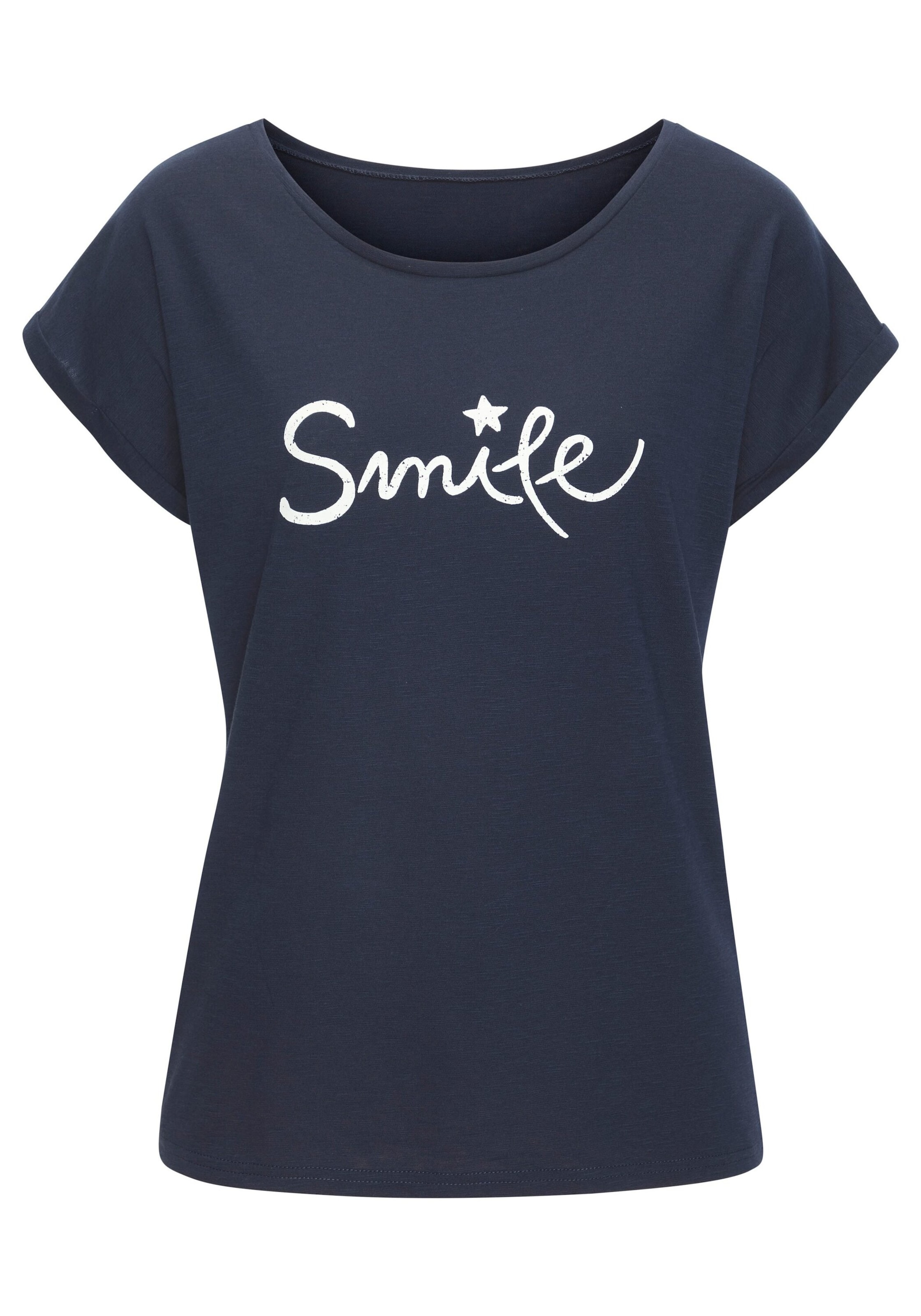 BEACH TIME Shirt in Blue: front