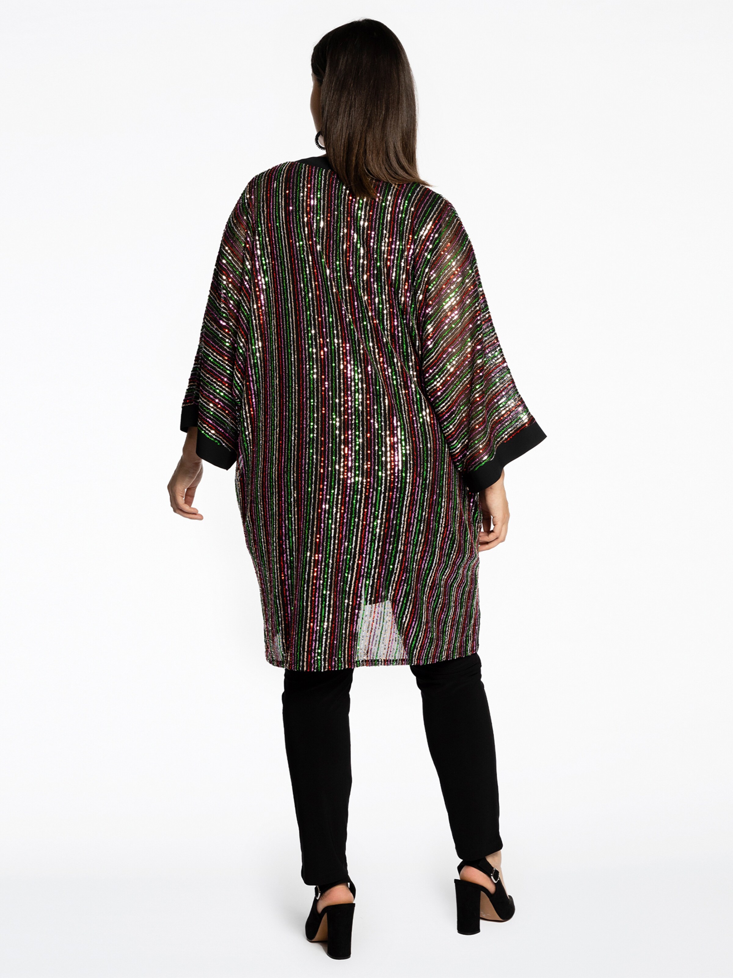 Frauen Große Größen Yoek Kimono 'Rainbow' in Mischfarben - TJ28234 Frauen Große Größen Yoek Kimono 'Rainbow' in Mischfarben - TJ28234