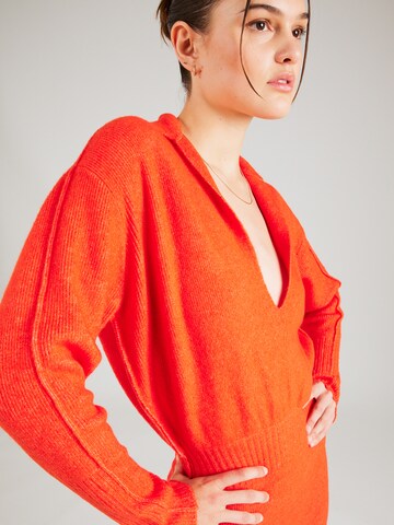 PATRIZIA PEPE Knitted dress in Orange