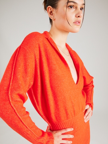 PATRIZIA PEPE Gebreide jurk in Oranje