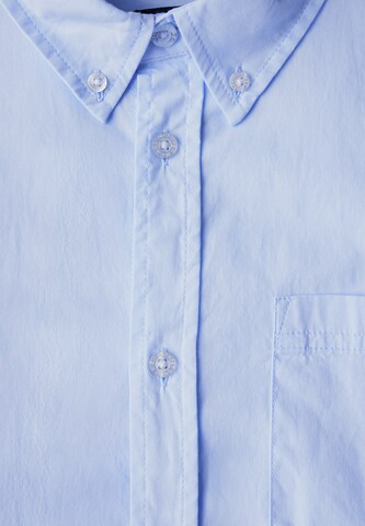 Street One MEN Regular Fit Slim Fit Popeline Hemd in Blau