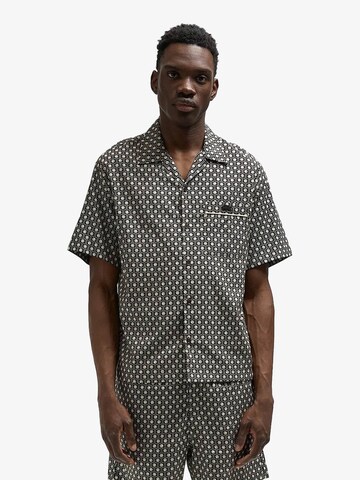 LACOSTE Comfort fit Overhemd in Bruin: voorkant