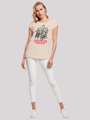F4NT4STIC Shirt 'Stranger Things Netflix TV Series' in Beige