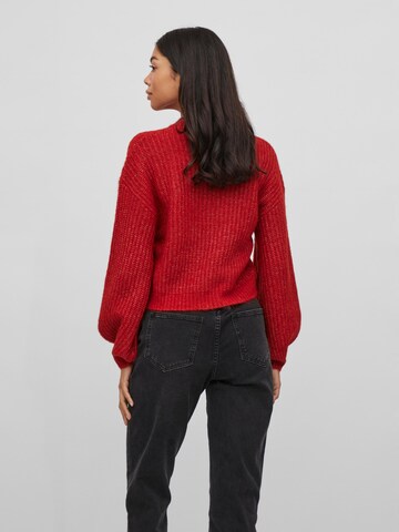 VILA Sweater 'FELO' in Red