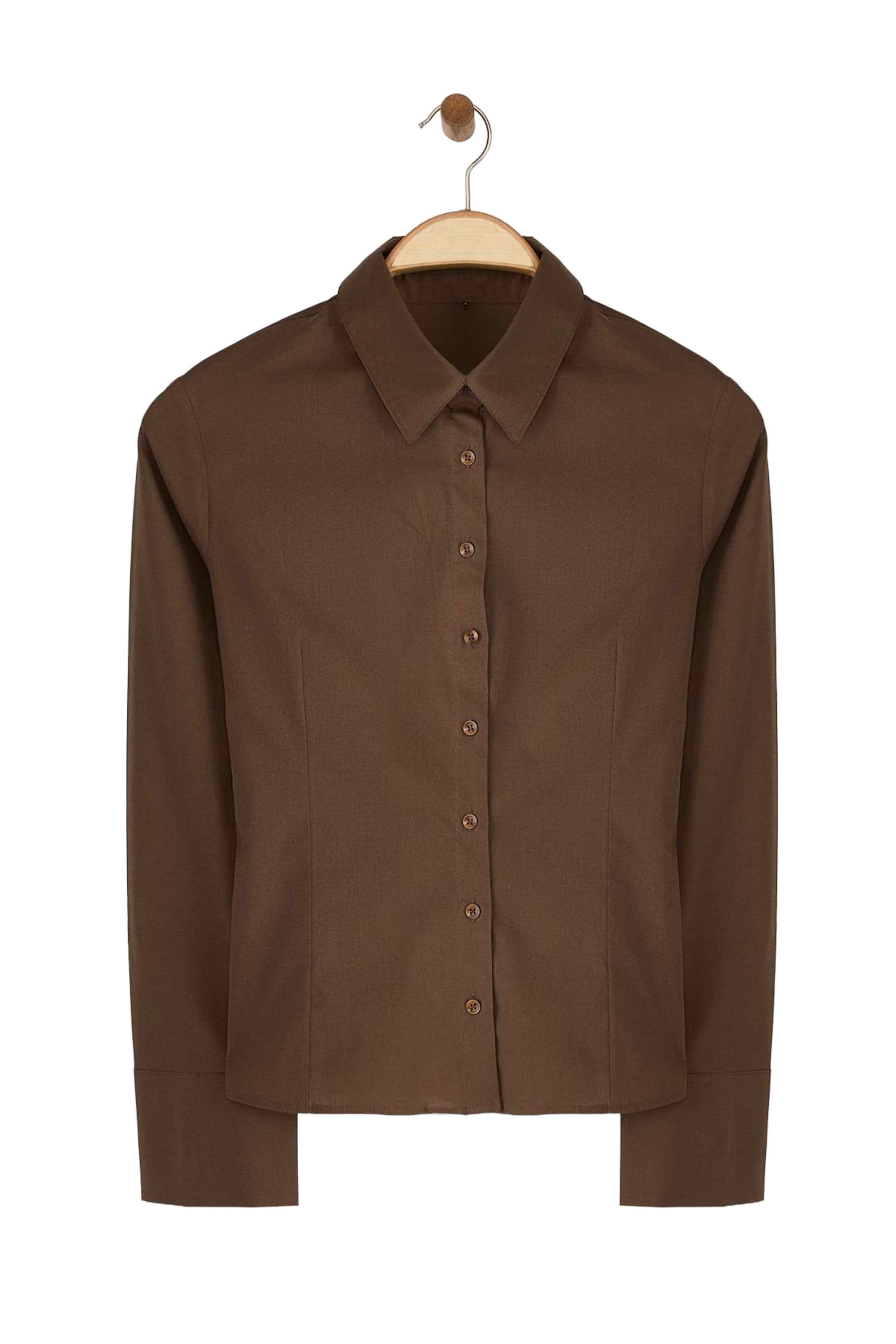 Trendyol - Blusa en marrón: frente
