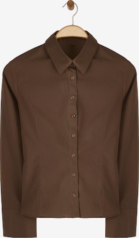 Trendyol - Blusa en marrón: frente