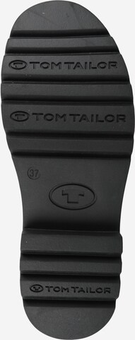 TOM TAILOR - Botines con cordones en negro