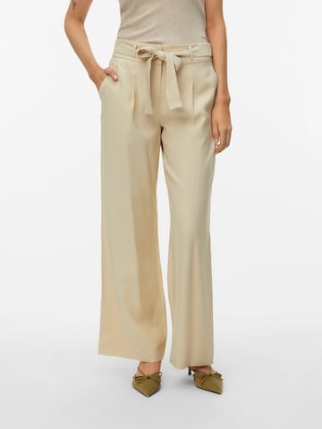 VERO MODA Voľný strih Plisované nohavice 'VMKATELYN' - Sivá: predná strana