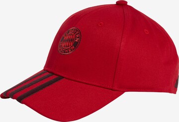 FC BAYERN MÜNCHEN Athletic Hat 'Teamline' in Red: front
