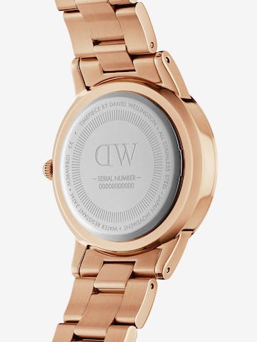 Daniel Wellington Analogové hodinky 'Iconic Link RG White' – zlatá