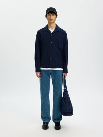 Coupe regular Chemise SELECTED en bleu