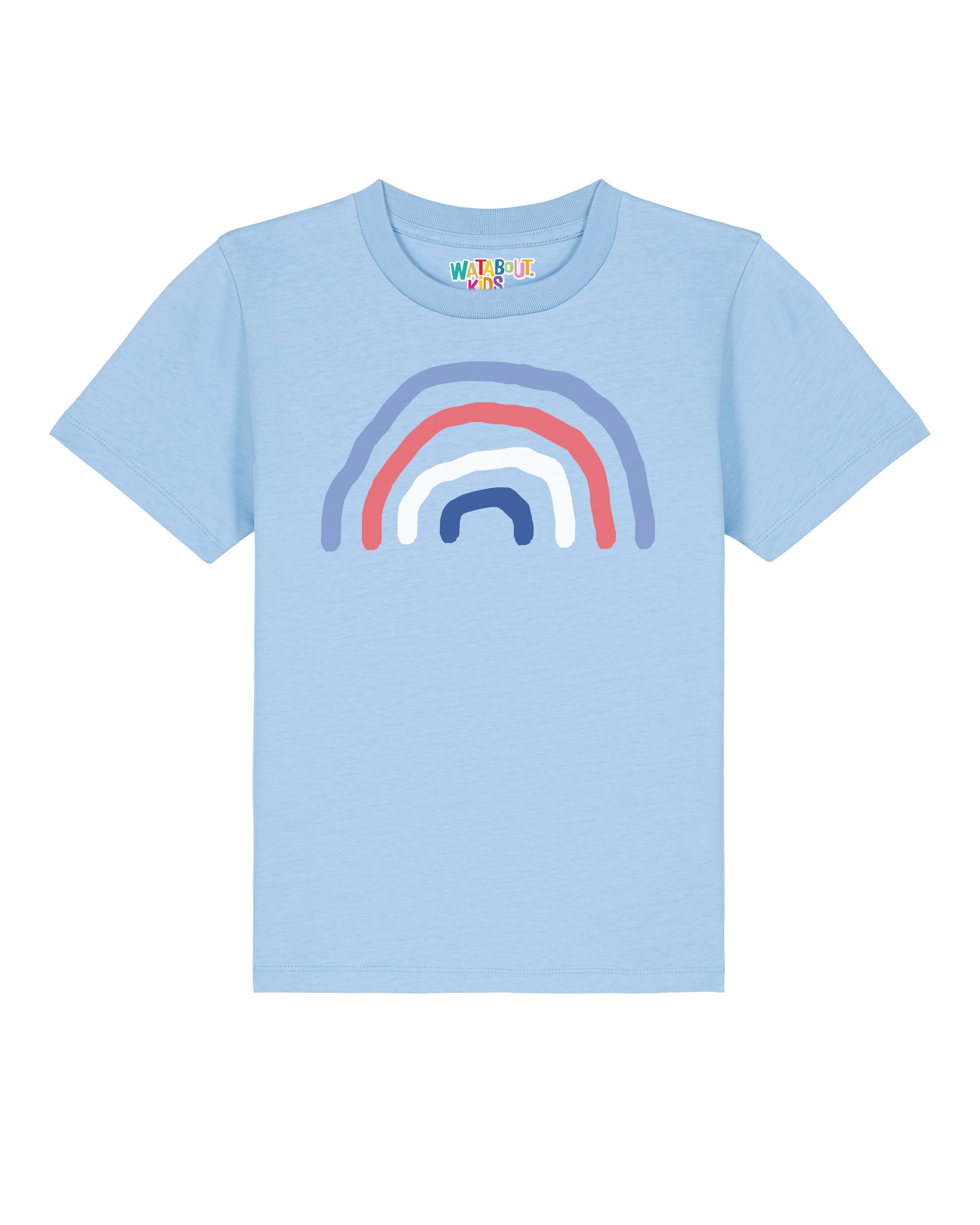 watabout.kids Shirt 'Regenbogen' in Blue: front