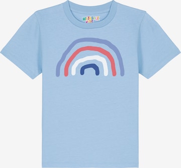 watabout.kids Shirt 'Regenbogen' in Blauw: voorkant