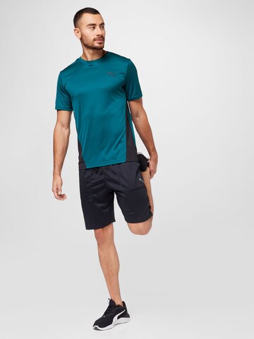 PUMA Regular Sportshorts in Schwarz