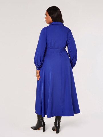 Apricot Kleid in Blau