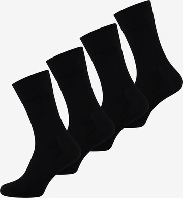 Nur Der Socken ' Weich & Haltbar Komfort ' in Schwarz: predná strana