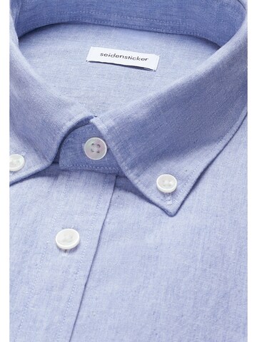SEIDENSTICKER Regular Fit Businesshemd in Blau