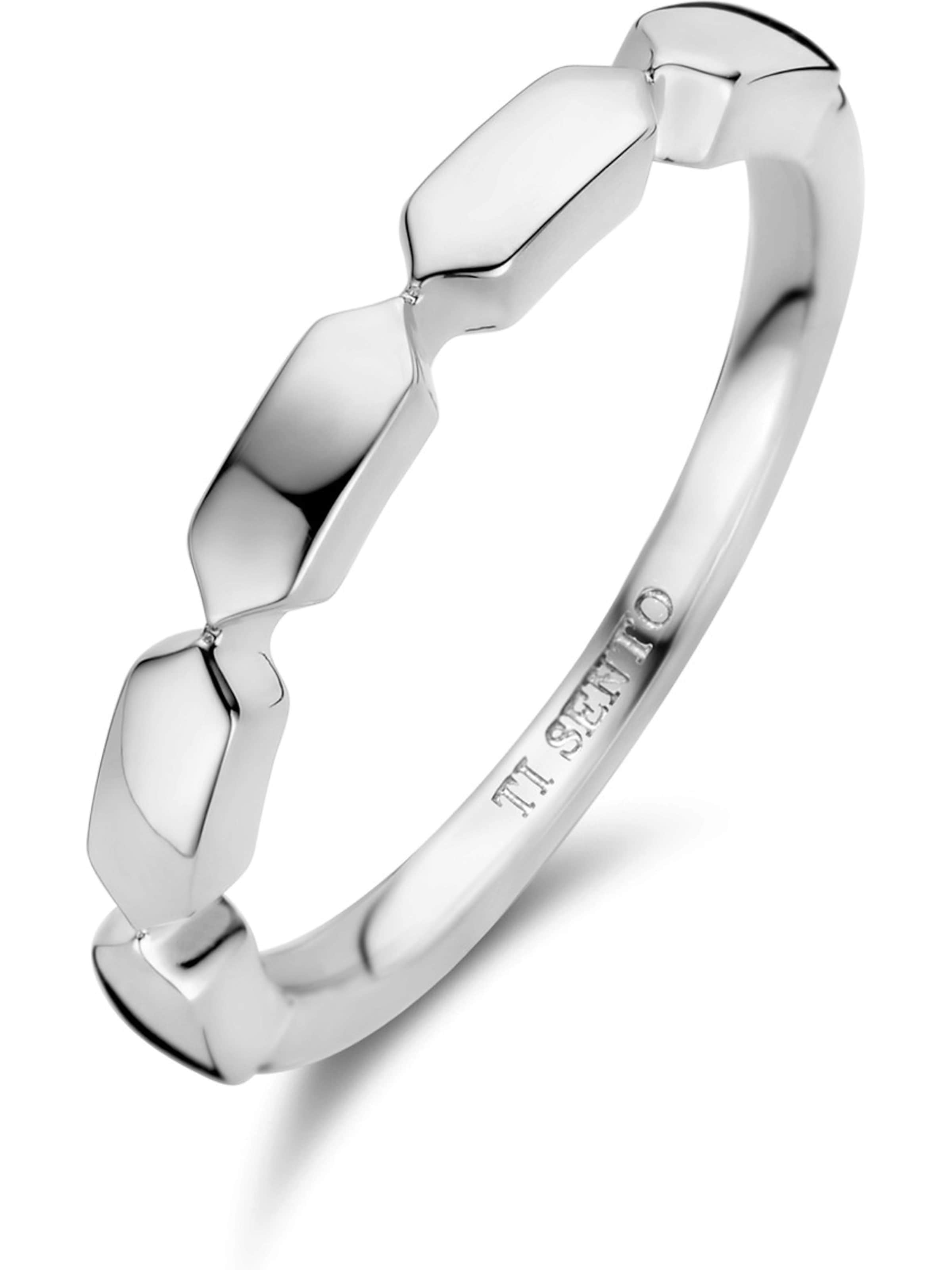 Ti Sento Milano Ring in Silver: front